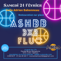 Affiche tournoi 3x3 fluo